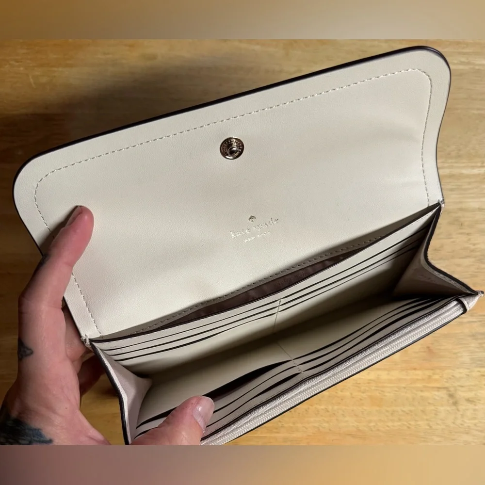 kate spade White Leather Rosie Wallet - Picture 3 of 11